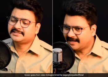 Pune Policeman Singing Coke Studio Pasoori Song Wins Heart Must Watch Viral Video