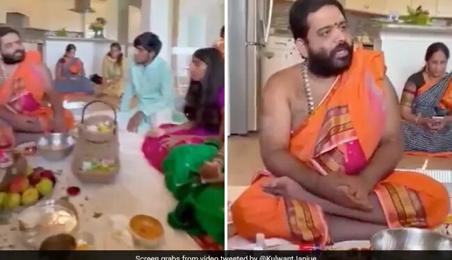Satyanarayan Katha In English Pandit Ji Video Viral On Social Media Internet Says Superb