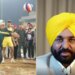 Punjab CM Playing Volleyball: Punjab Chief Minister Bhagwant Mann Tries His Hand At Volleyball During Inauguration Of Sports Event