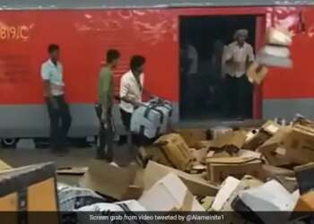 Amazon Parcels Tossed Out Of Train At Railway Station Northeast Frontier Railway Clarifies On Viral Video
