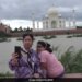 Uttar Pradesh Tourists Found New Selfie Point Near Taj Mahal After Yamuna Water Level Increase In Agra