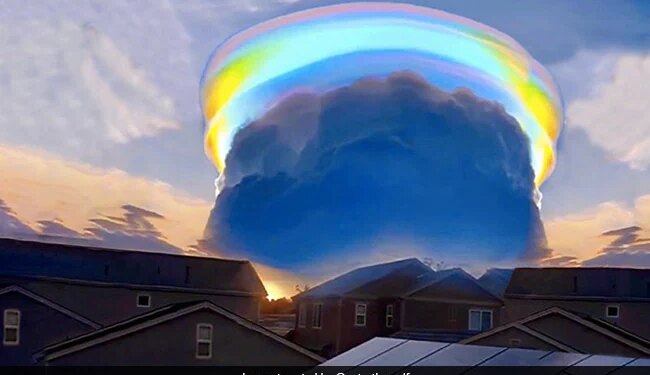 Viral Video Of Rainbow Clouds Stuns Internet Know How They Were Made On Chinas Sky