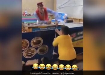 Little Boy Fights Turkish Ice Cream Seller During Fun Trick See What He Did In Viral Video