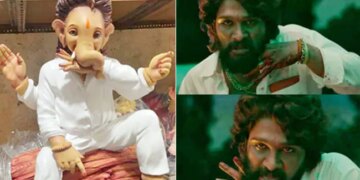 Ganesh Chaturthi 2022: Allu Arjun Craze Hits Ganesh Chaturthi | Allu Arjun Pushpa Look Inspires Ganapati Idols Watch This Viral Video