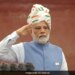 76th Independence Day: PM Modi Wears White Safa With Tricolour Stripes | PM Modis 9th Speech From Red Fort