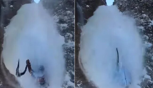 You Will Get Goosebumps After Watching This Video Of Avalanche Climber Shared Dangerous Experience