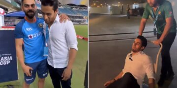 Maaro Mujhe Maaro Man Meets Virat Kohli And Pandya After India Vs Pakistan Asia Cup