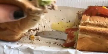 The Restaurant Was Given To A Pregnant Woman With A Knife In A Sandwich, A Creepy Video Shared On The Internet