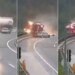 Dangerous Accident Between Car And Truck Video Viral On Social Media