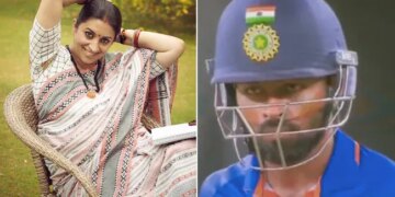 Ind Vs Pak Match Is Now Viral See Smriti Irani Reaction | Union Minister Smriti Irani Reaction On Hardik Pandaya Expression