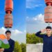 Trending Video: Tricolor In Hands And 2 Heavy Gas Cylinders On Top Of Head Video Viral