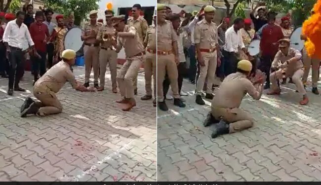 Police Officer Nagin Dance With Constable Video Cops Nagin Dance Video Viral