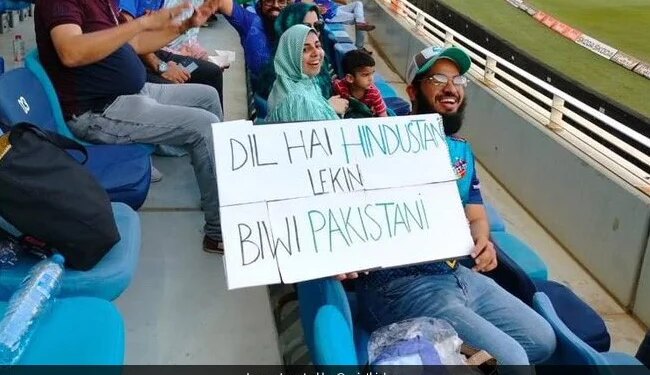 India Vs Pakistan: Dil Hai Hindustani, But Wife Pakistani Picture Is Viral On Social Media