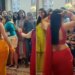 Viral Video Of Ladies Belly Dance Wearing Saree On Allu Arjun Rashmika Mandanna Pushpa Movie Song And Akshay Kumar Raveena Todon Song