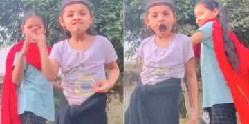 Little Girls Dance With Funny Expressions To Rajesh Khanna Mere Sapno Ki Rani Will Make You Smile Watch Viral Video – मेरे सपनों की रानी… गाने पर दो बच्चियों ने किया मज़ेदार डांस, दिए गजब एक्सप्रेशंस, लोग बोले