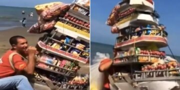 Creative Video: Video Of A Person Selling Goods In A Ship Goes Viral On Social Media Ship Video