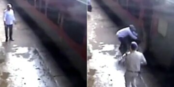 Railway Police Constable Saves Passenger At Itarsi Station: RPF Constable Saved Life Of A Man Who Dragged Along With Moving Train At Itarsi Railway Station