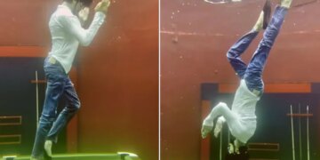 Underwater Moonwalk Video: Man Doing Moonwalk Upside Down Underwater | Indian Man Shocking Moon Walk Under Water Social Media Users Says It Is Michael Jackson Soul