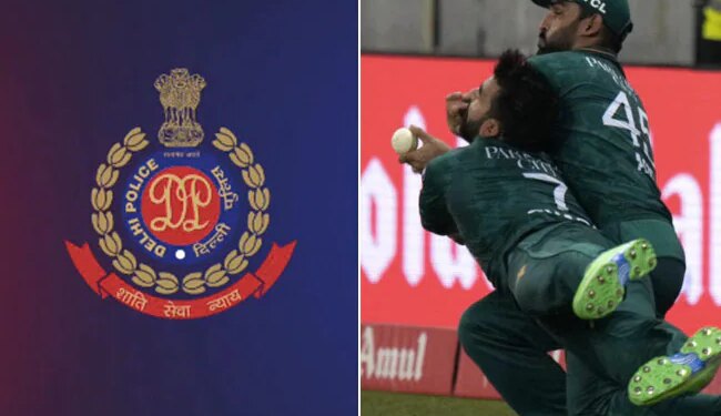 Pakistan Missed Catch Viral Video: Delhi Police Shared Funny Video Of Pakistani Player Dropping The Catch | Viral Video Of Pakistan Missed Catch Inspires A Delhi Police Message