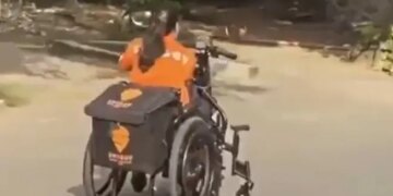 Swiggy Partner Rides Wheelchair Scooter For Delivering, Delhi Official Reacts