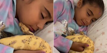 Snake And Girl On Same Bed Kid Kissed Python: Little Girl Playing Kissing Sleeping With Snakes Python Video Viral On Social Media