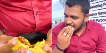 Man Eats Chocolate Pakoda His Reaction Will Leave You Shocked See Viral Video – चॉकलेट पकौड़ा खाकर शख्स ने किया कुछ ऐसा, लोग बोले
