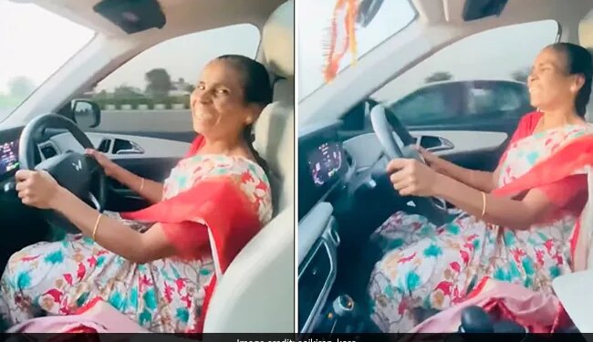 The Son Gave The Car To The Mother, The Mother Happily Ran It On The Road, Watching The Video, People Said- Mother Is The World! – मां को बेटे ने दी गाड़ी, ख़ुशी से मां ने सड़क पर दौड़ाई, वीडियो देख लोगों ने कहा