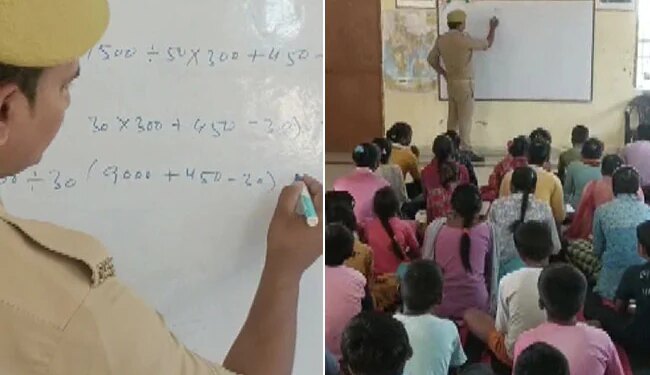 Uttar Pradesh Police Inspiration: UP Bijnor Police Constable Vikas Kumar | A Police Constable In Bijnor Provides Free Education To Children From Underprivileged Background