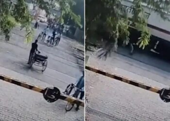 Aligarh Rikshawala Viral Video: Uttar Pradesh Aligarh Shocking Accident Near Railway Crossing