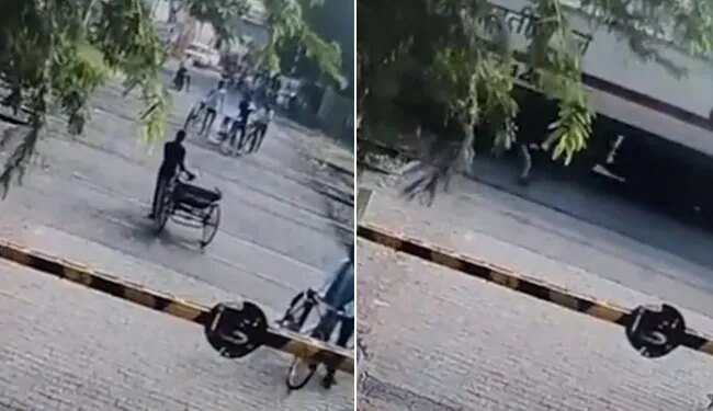 Aligarh Rikshawala Viral Video: Uttar Pradesh Aligarh Shocking Accident Near Railway Crossing