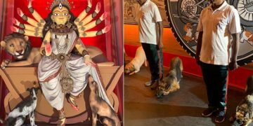 Kolkata Pet Friendly Durga Puja: Dog Squad Of Kolkata Police Inaugurates First Pet Friendly Durga Puja Pandal