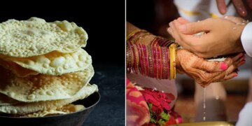 Groom Friends Fight Over Papad At Wedding In Kerala Watch Viral Video