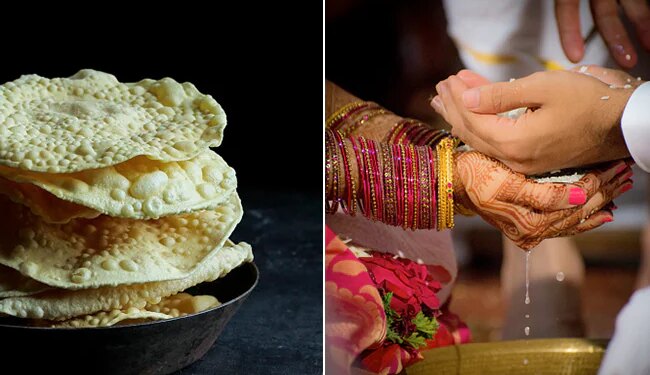 Groom Friends Fight Over Papad At Wedding In Kerala Watch Viral Video