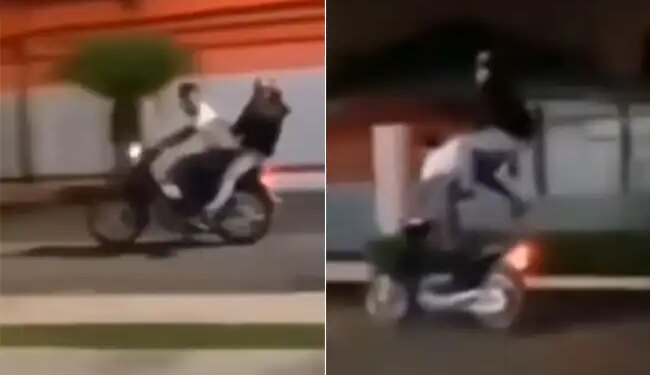 Motorcycle Stunt: Girl Jumped Over 4 Feet Above Bike Seat Video Viral On Social Media