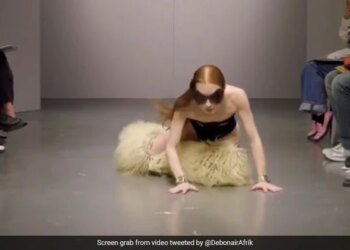 Watch: Designer Gives Fall Fashion A New Meaning At Milan Fashion Week