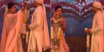 Bride Groom Jaimala Video: Bride Groom Viral Video | Bride And Groom Exchange Garlands | Bride Groom Funny Video | Dulha Aur Dulhan Ki Jaimala Ka Video | Instagram Wedding Video