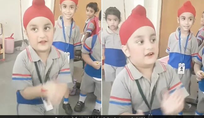 Viral Video Of Little Boy Performing Giddha In Classroom People Get Jealous After Watching