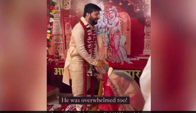 Bride Touched Feet Then Groom Sat Down On The Stage And Did Something Like This Internet Loves It See Viral Video