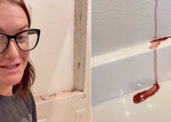 Walls Start Leaking Blood Like Oil Video Goes Viral On Social Media | Blood Dripping From The Bathroom Wall Woman Revealed Shocking Truth