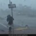 Journalist Nearly Blown Away While Reporting On Hurricane Ian Watch Shocking Viral Video