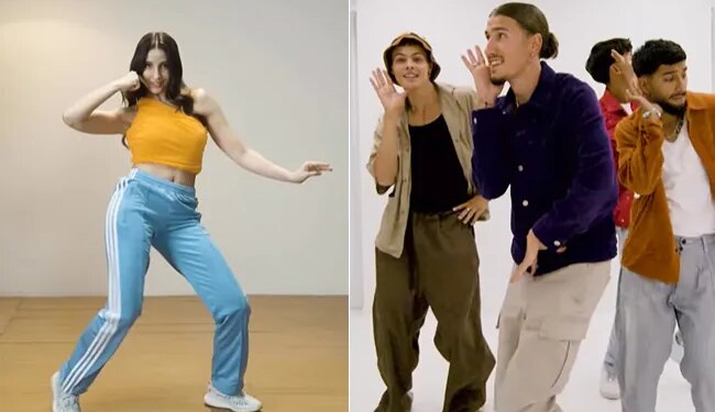 Watch Trending Dance Video: Norwegian Group Quick Style And Nora Fatehi Dance To Manike Song From Film Thank God