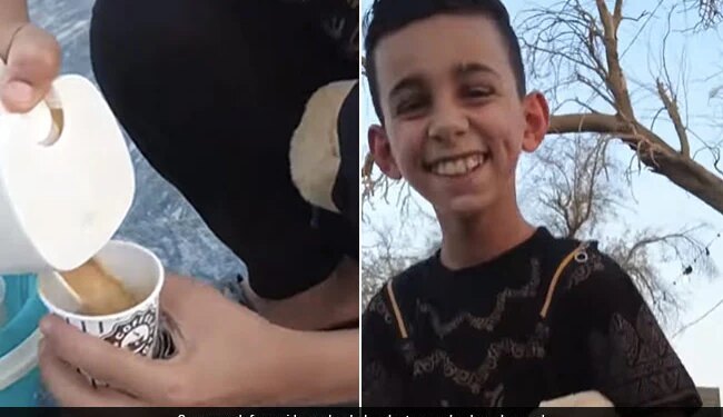 Little Boy Selling Coffee With A Smile On His Face In Iraq Internet Gets Emotional See Viral Video – चेहरे पर मुस्कुराहट लिए कॉफी बेचता है ये छोटा बच्चा, Video देख इमोशनल हो गए लोग, बोले