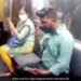 Man Did Weird Act To Take A Seat In Metro Internet Got Upset See Funny Viral Video