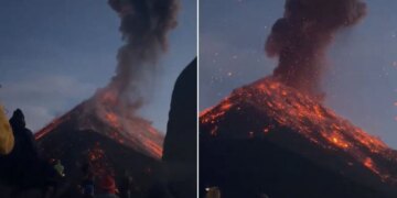 People Taking Selfies Too Close To A Volcanic Eruption Netizens Are Concerned Watch Viral Video – ज्वालामुखी फटा तो पास जाकर सेल्फी लेने लगे लोग, Video देख यूजर्स हैरान, बोले