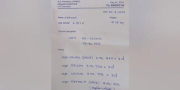 People Were Stunned To See The Beautiful Writing Of The Doctor, Said- This Prescription Looks Like A Printing Machine – डॉक्टर की सुंदर राइटिंग देख लोग हुए दंग, कहा