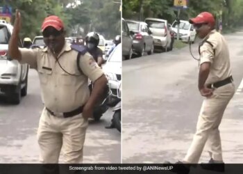 Dehradun Cop Controls Traffic With His Dance Moves In Unique Way Watch Viral Video
