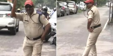 Dehradun Cop Controls Traffic With His Dance Moves In Unique Way Watch Viral Video