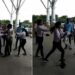 Girls Beat A Boy Fiercely At Airport, Tore Clothes, Video Went Viral On Social Media