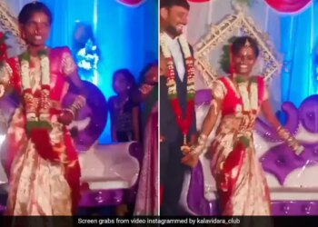 Bride Suddenly Started Dancing On Stage After Varmala Groom And Baraati Shocked To See Bride Dance Viral Video