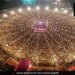 Amazing Drone Footage Of Navratri Garba In Gujarat Watch Viral Video